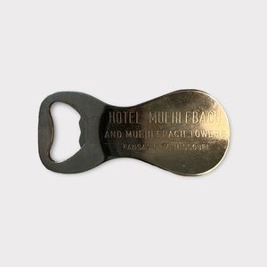 Vintage Vaughn USA Metal Shoehorn/Bottle Opener with Hotel Muehlebach Ad